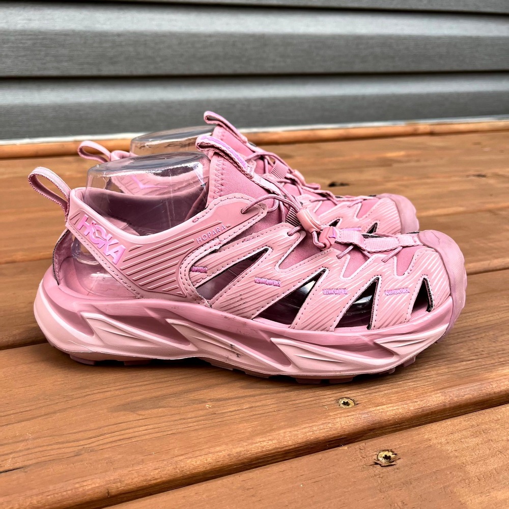 Hoka Hopara Mountain Sandals Pink Hiking Water Shoes Womens 8.5